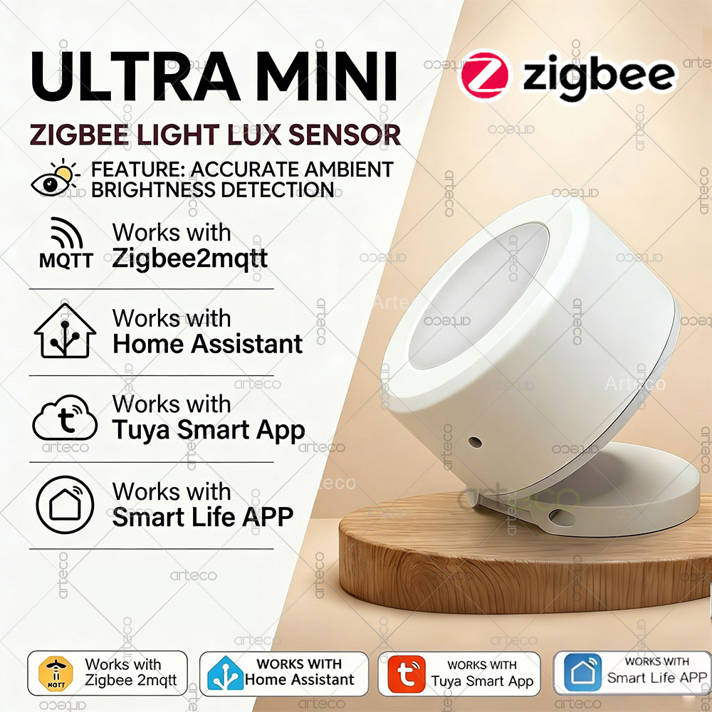 Home Automation Technology - Ultra Mini Czujnik Światła Zigbee Detektor