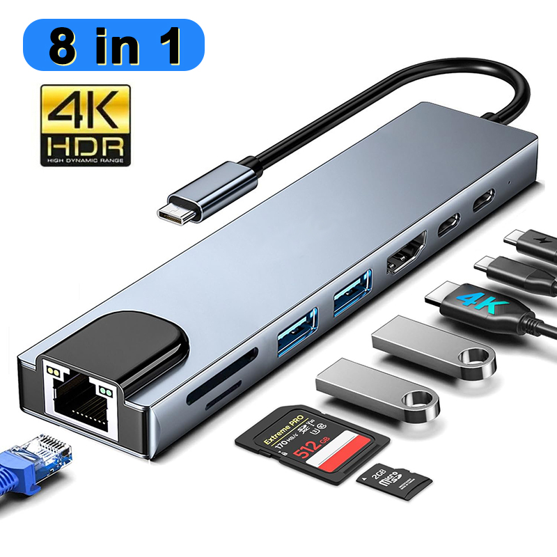 Home Assistant Sd - Koncentrator USB typu C 8 w