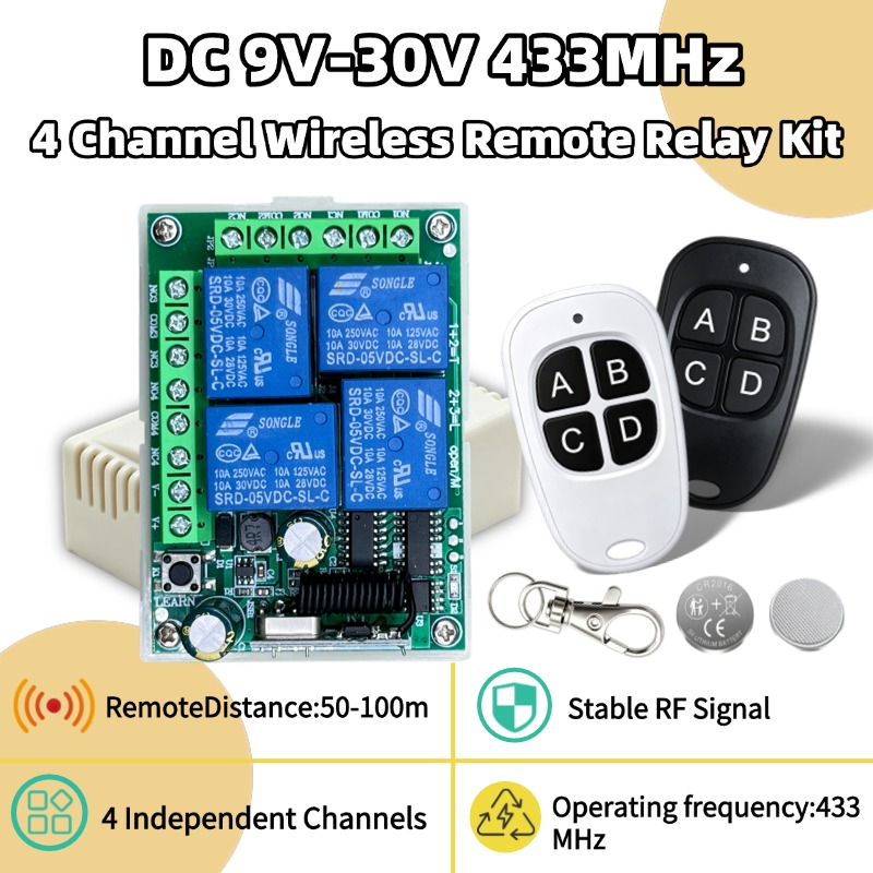 433Mhz Receiver Module - Uniwersalny bezprzewodowy pilot zdalnego sterowania 433MHz