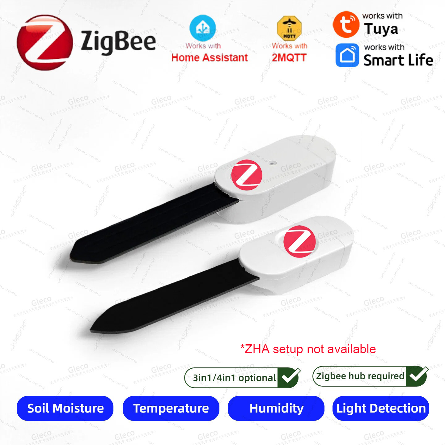 Home Automation Technology - Czujnik wilgotności gleby Zigbee, miernik temperatury,