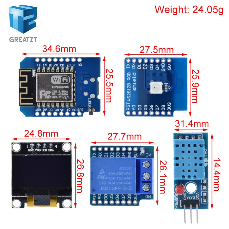 WeMos D1 Mini ESP8266 ESP-12F  – Esp8266 Nodemcu Board recenzja i cena
