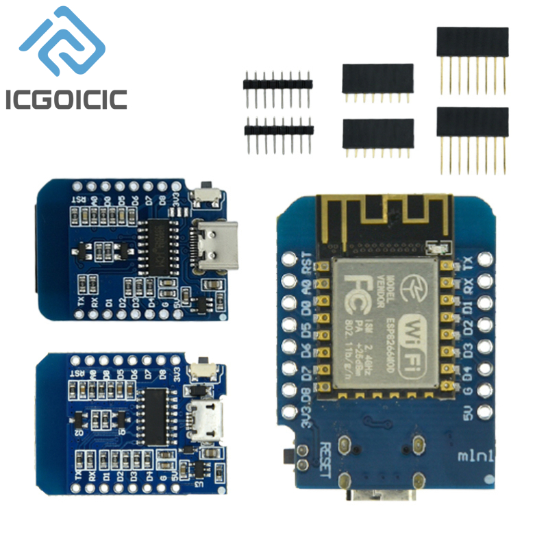 D1 Mini-Mini NodeMcu 4M bajtów – Esp8266 Nodemcu Board recenzja i cena